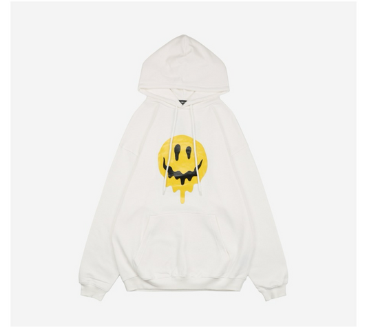 Balenciaga Drip Peace Hoodie Large Fit 'White'