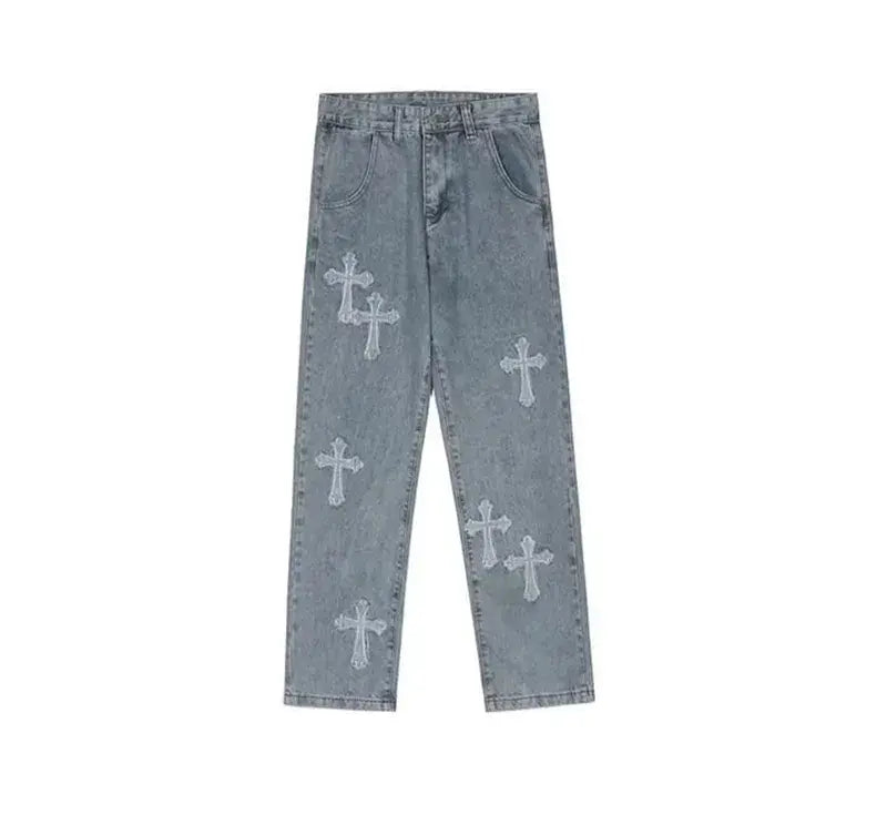 Cross Denim Pants