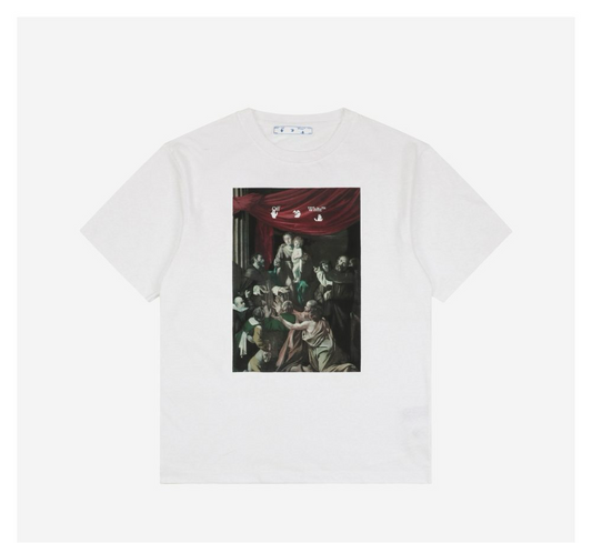 White Caravaggio Painting S/S Over T-Shirt