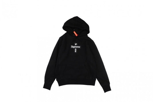 SUPREME "CROSS BOX LOGO" HOODED SWEATSHIRT BLACK