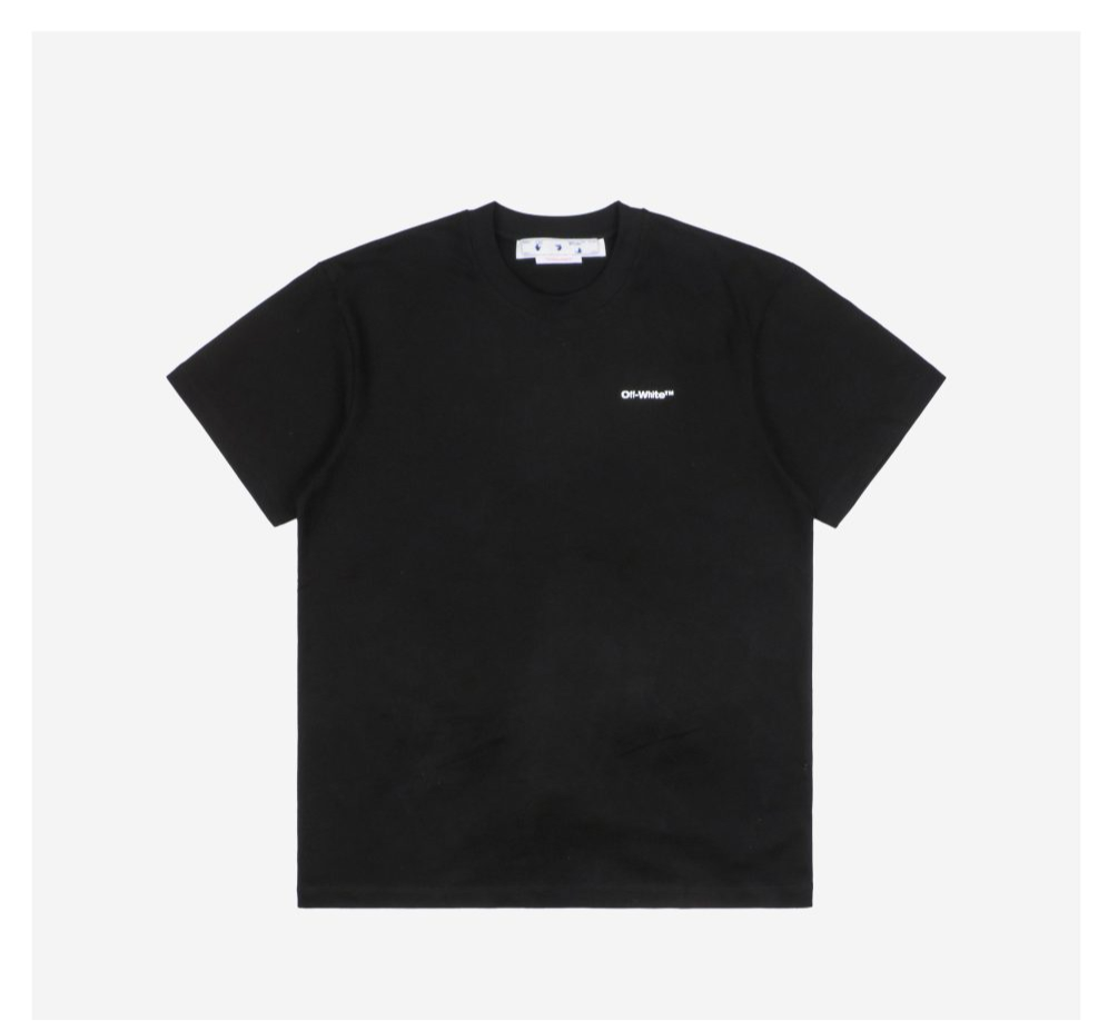 OFF-WHITE Wave Outline Diag Slim T-Shirt