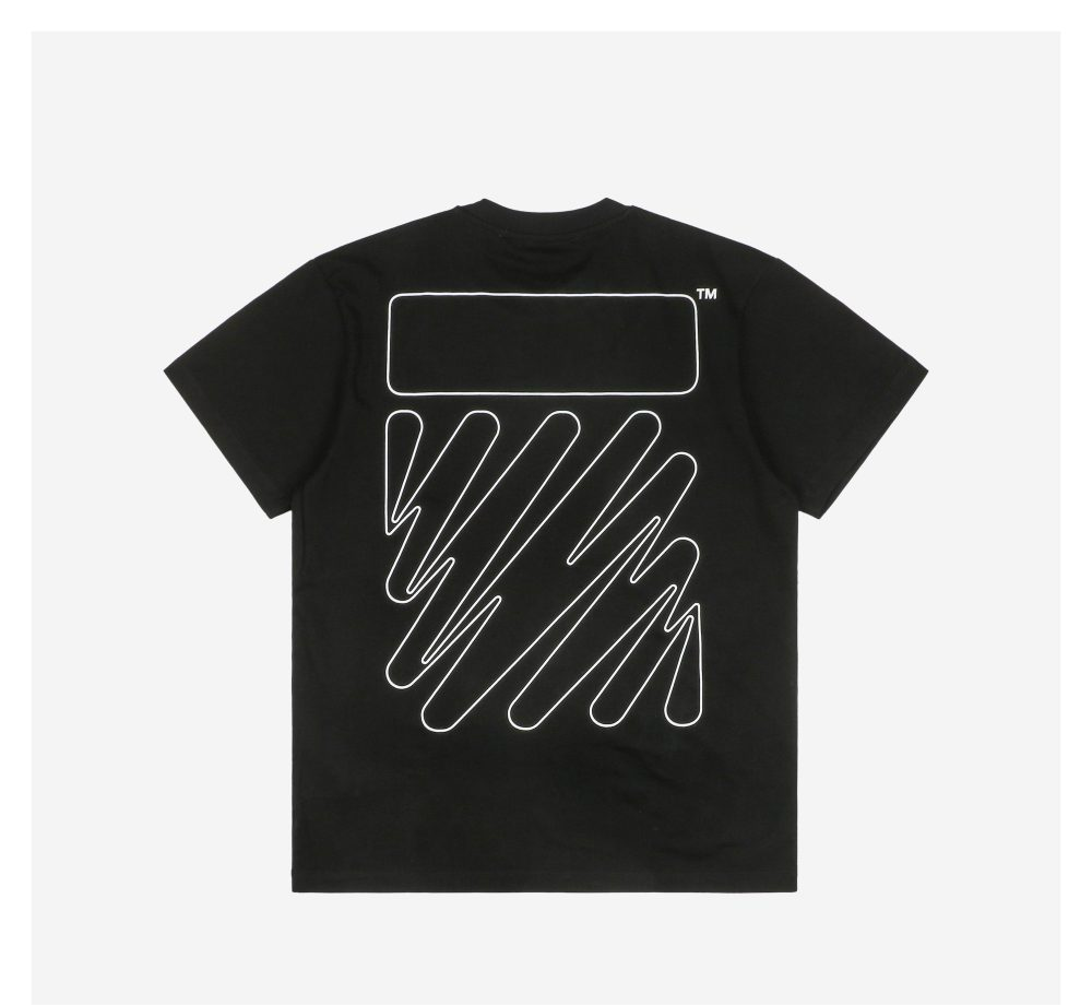 OFF-WHITE Wave Outline Diag Slim T-Shirt