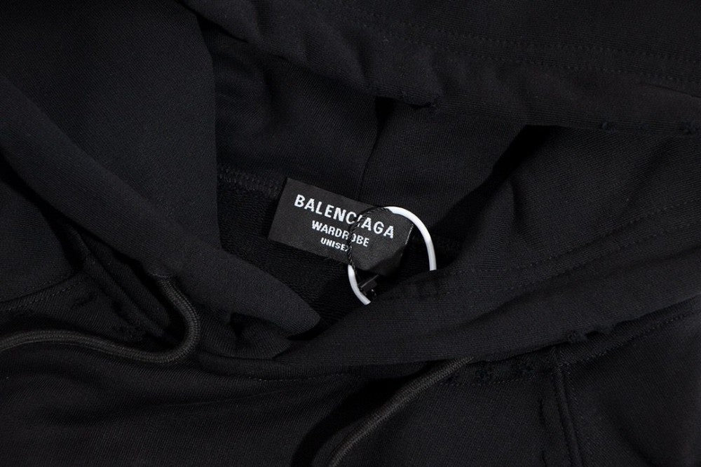 Balenciaga Metal Vintage Hoodie Black Me