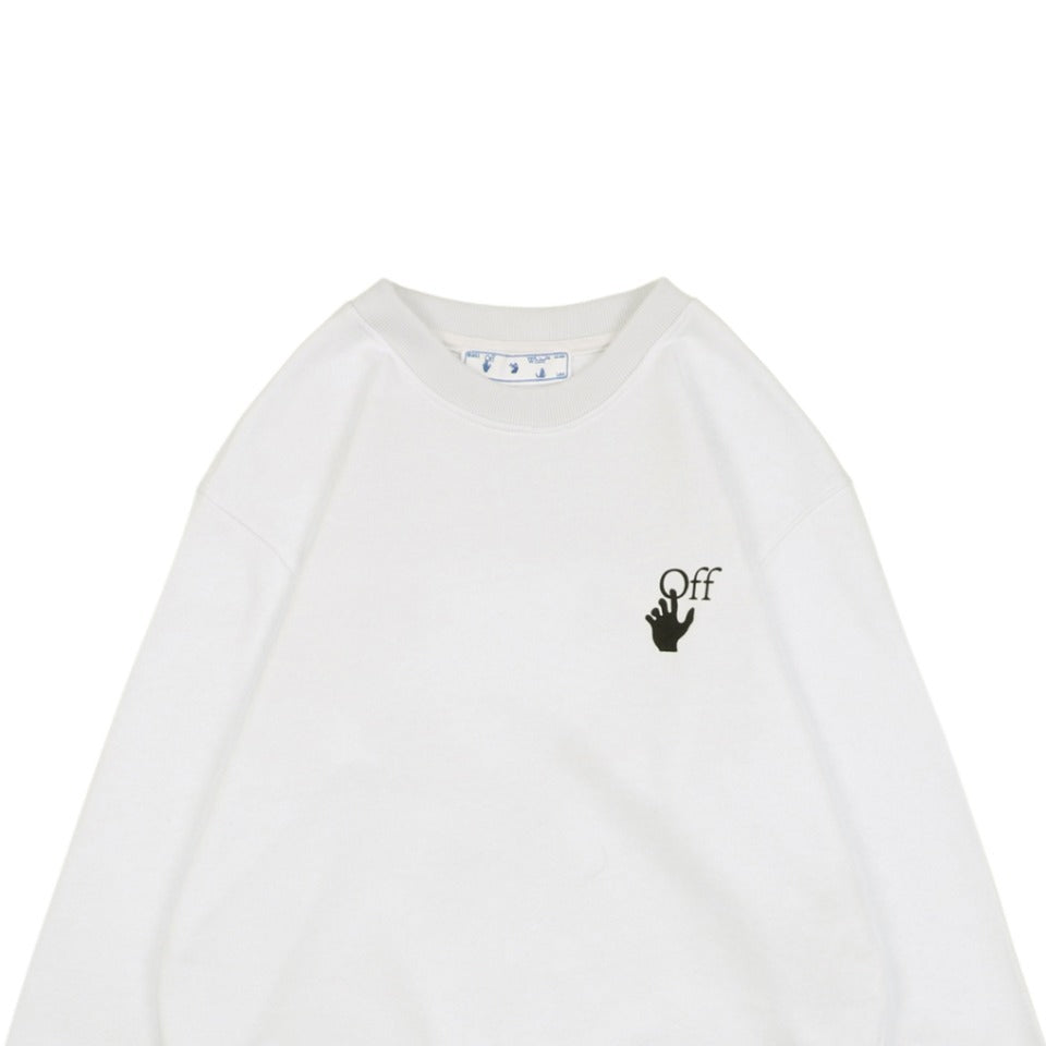 OFF-WHITE Degrade Arrow Slim Crewneck Sweatshirt White/black