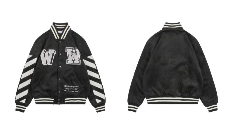 OFF-WHITE JACKETS/BOMBER JACKETS AND COATS BLACK