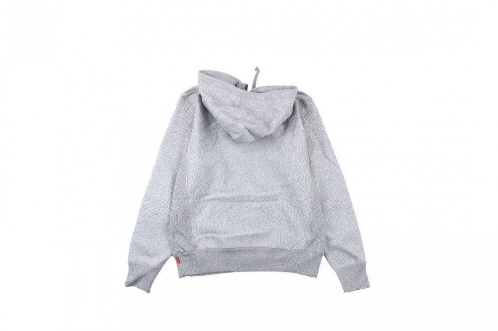 Supreme Cross Box Logo Hooded Sweatshirt 'Heather Grey'