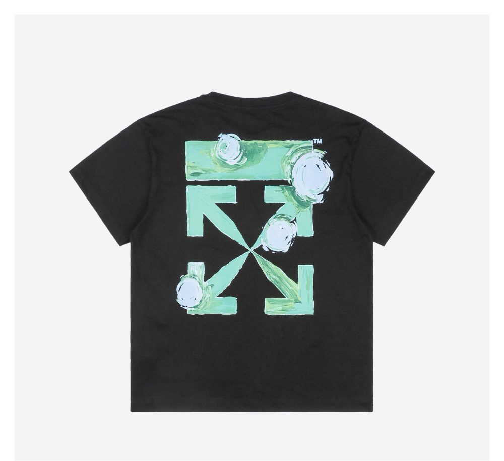 OFF White Tee Environmental green arrow T-Shirt