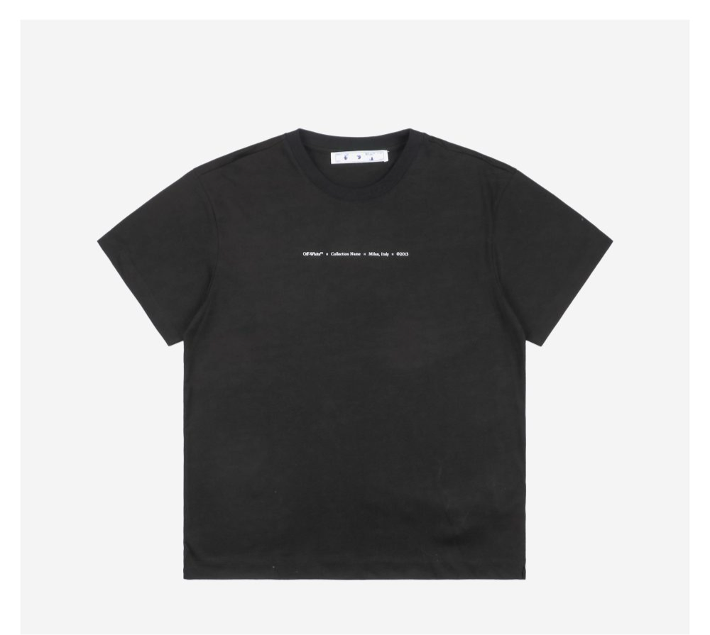 OFF White Tee Environmental green arrow T-Shirt