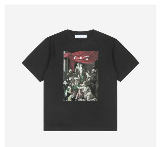 OFF-WHITE Caravaggio painting T-Shirt Black