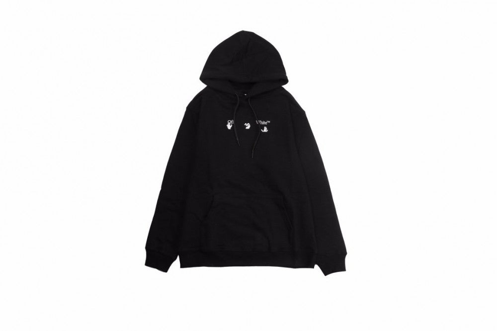 OFF-WHITE MARKER HOODIE BLACK/RED