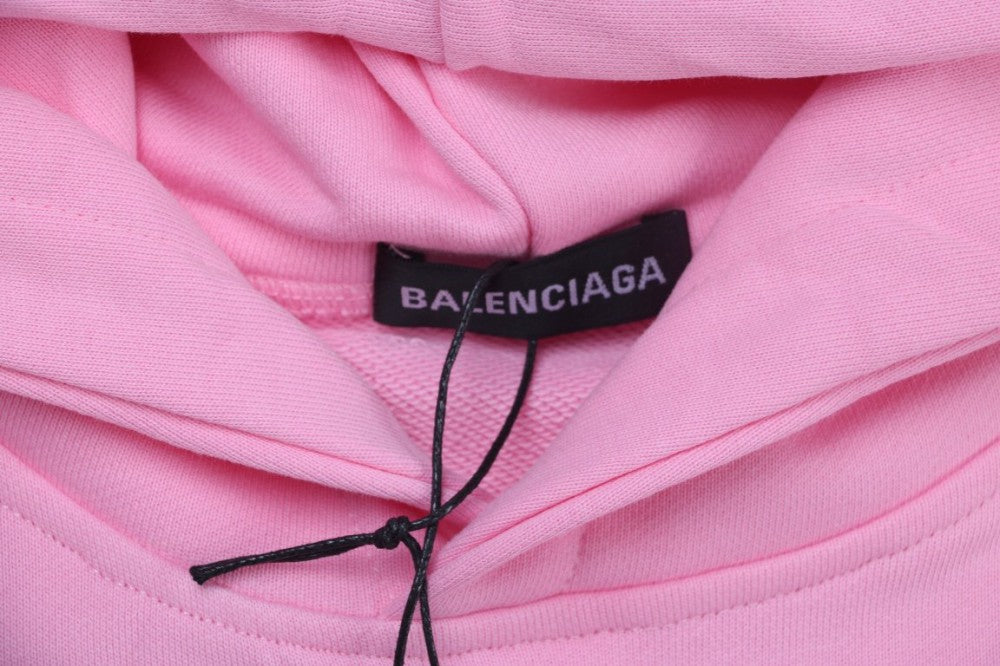 Balenciaga hoodie with embroidered heart and logo