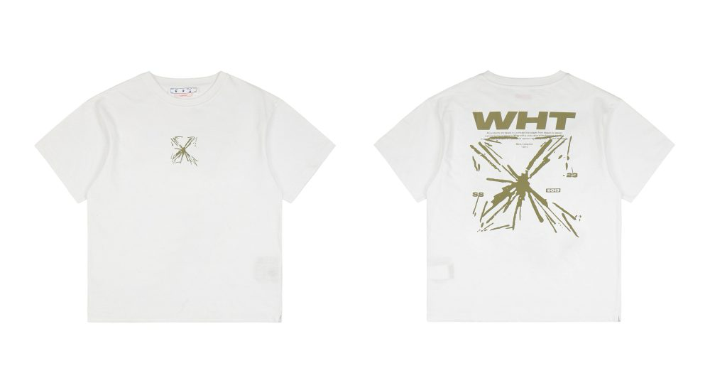 OFF-WHITE Splash Arrow Slim Cotton T-Shirt