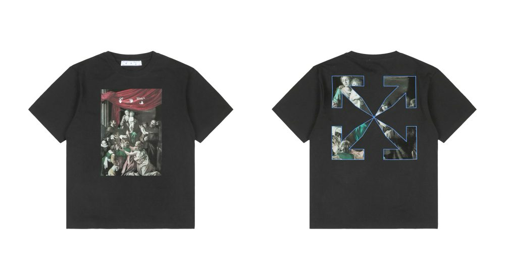 OFF-WHITE Caravaggio painting T-Shirt Black