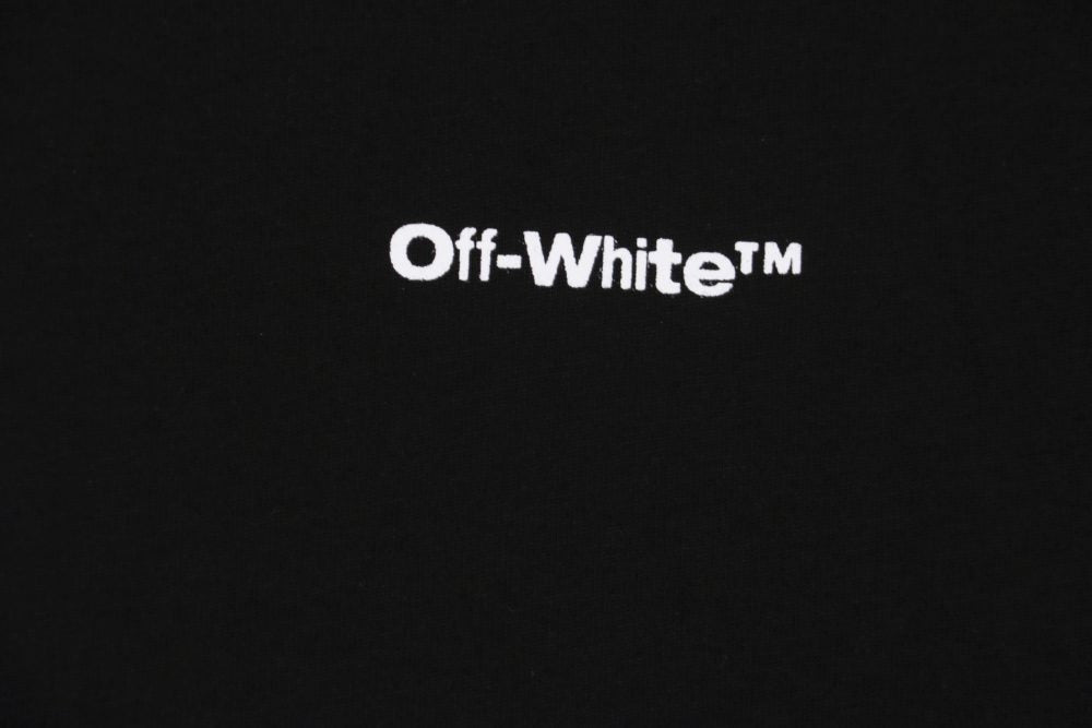 OFF-WHITE Wave Outline Diag Slim T-Shirt