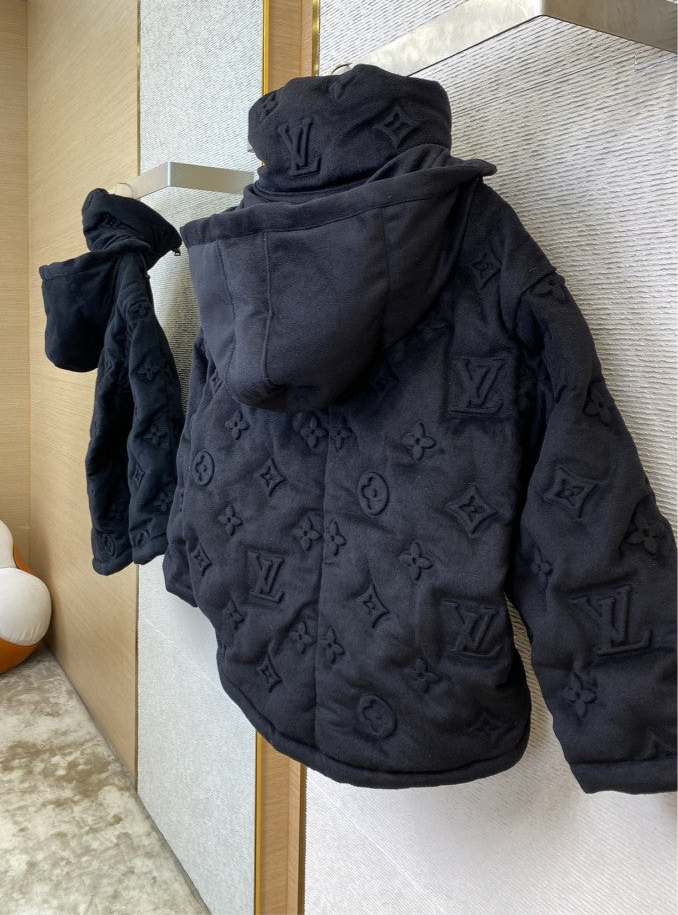 LV Stell Printed Old Flowers Down Jacket