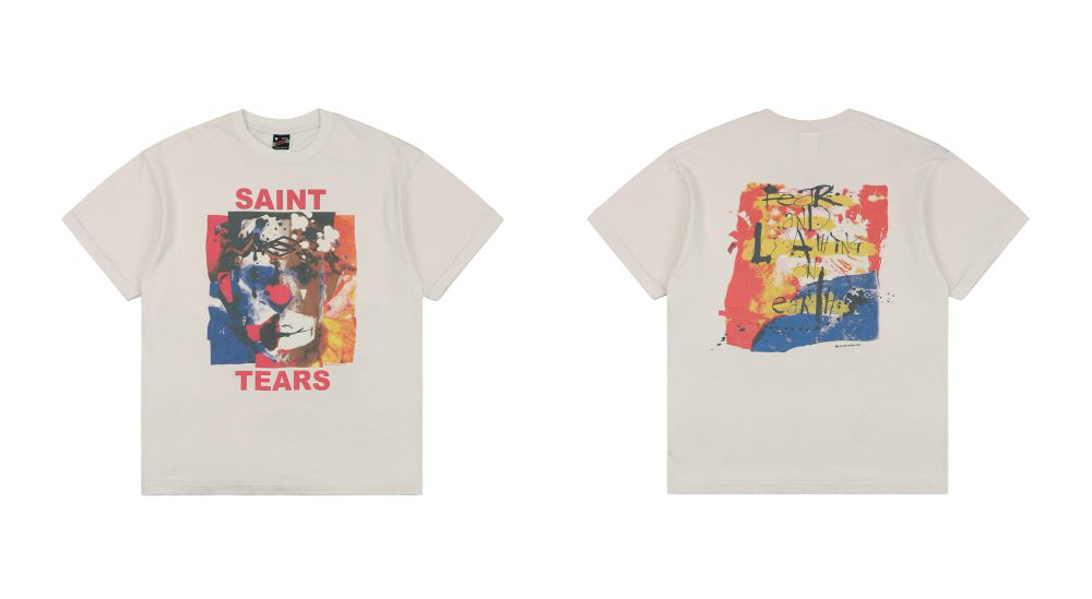 SAINT Mxxxxxx - Denim Tears Printed Cotton-Jersey T-Shirt - White