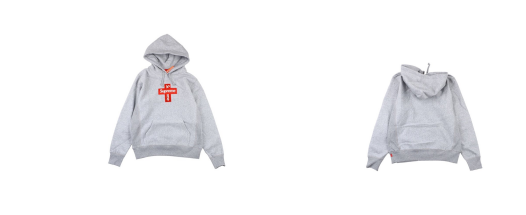 Supreme Cross Box Logo Hooded Sweatshirt 'Heather Grey'