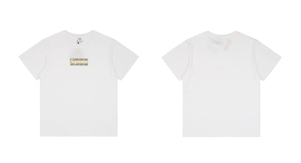 SUPREME X BURBERRY BOX LOGO TEE T-Shirt