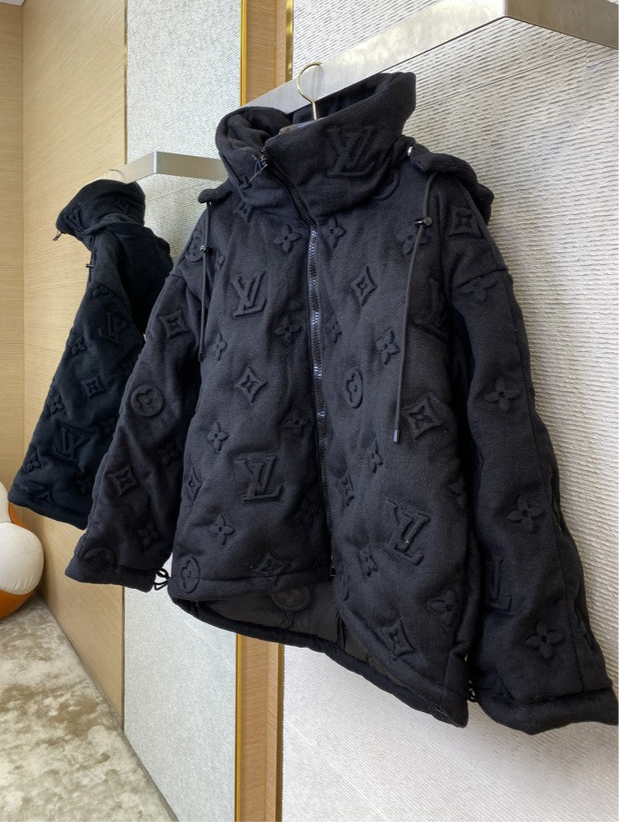 LV Stell Printed Old Flowers Down Jacket